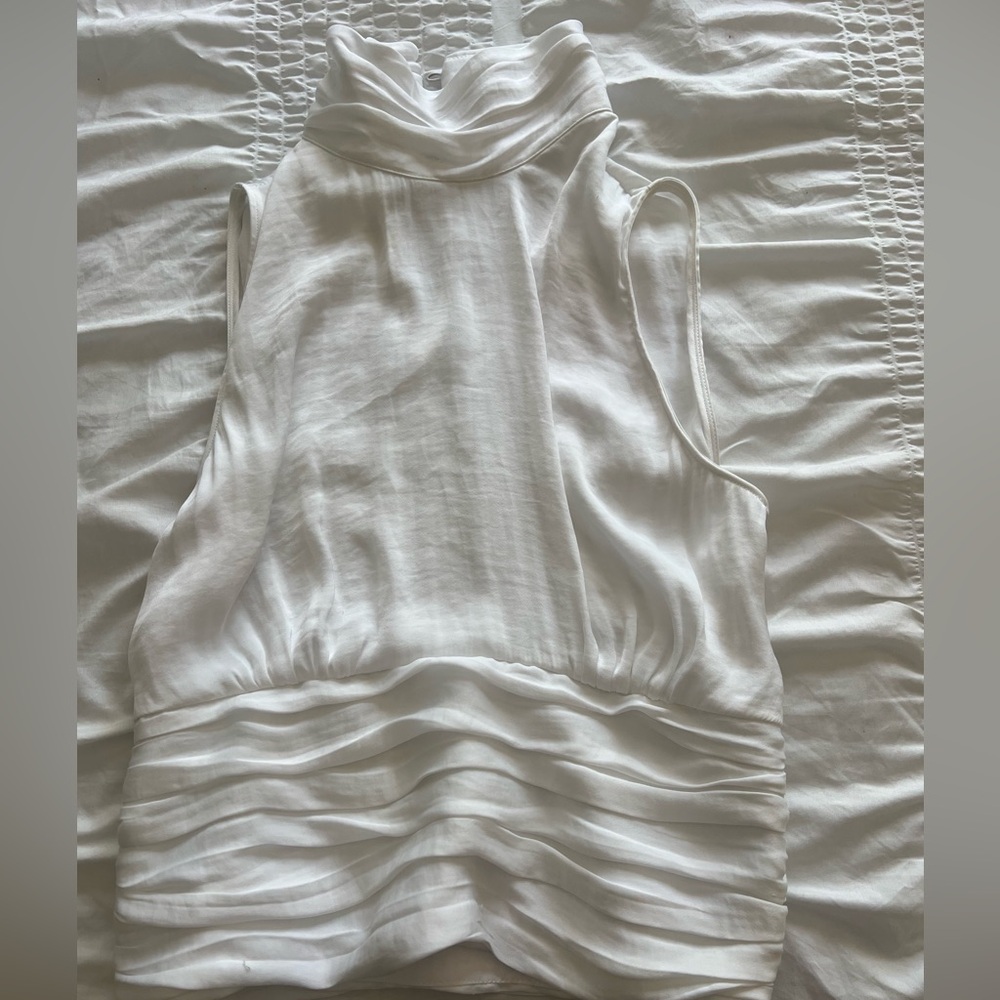 Coconut Satin Blouse